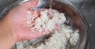 enjuagar arroz no es necesario